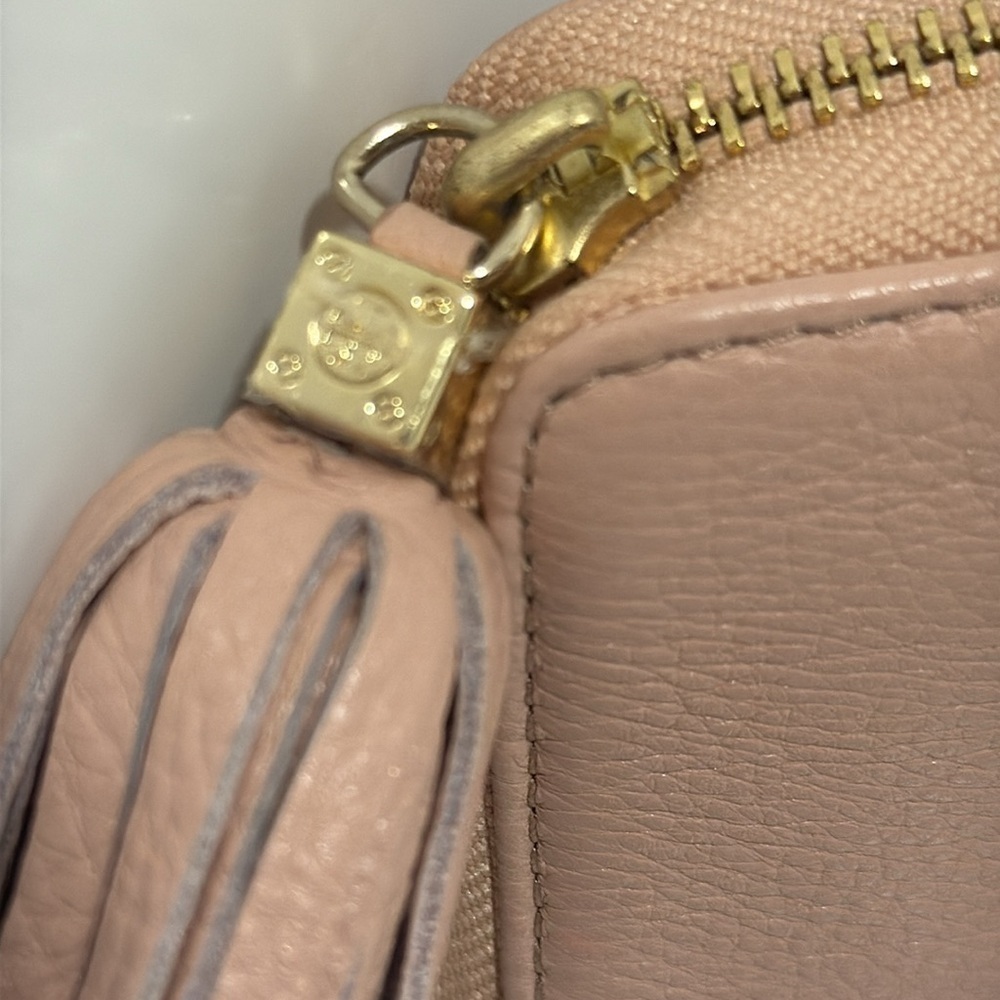 Tory Burch Pink Clutch with Tassel and Wrist Strap - Picture 5 of 6